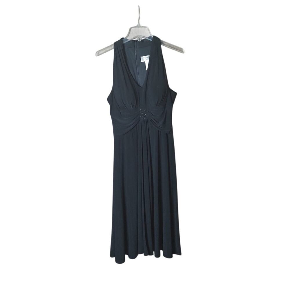 Jessica Howard Women 10 Black A-line Sexy Dress Occasion Holiday Y2k Sexy